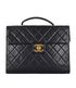 Chanel Quilted Portfolio Briefcase, front view